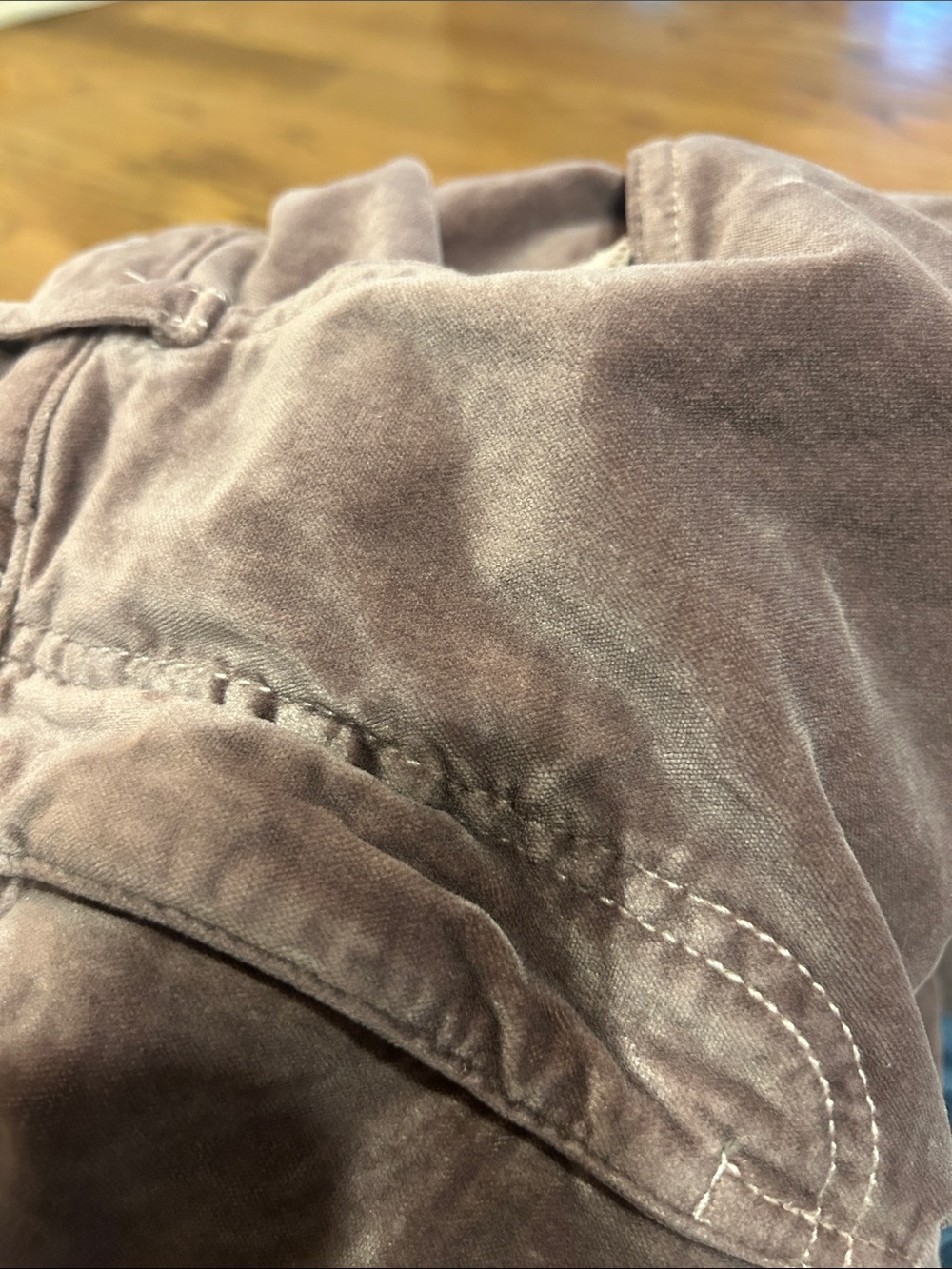 Pilcro high-rise velvet puddle curve pants - Picture 8 of 8